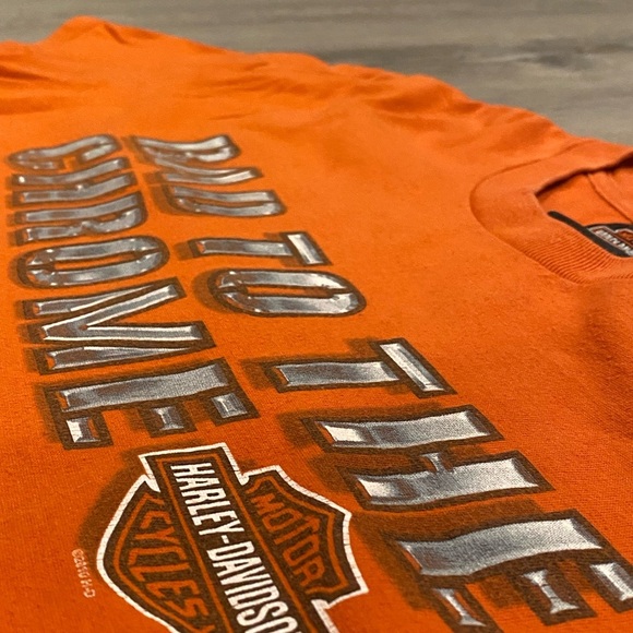 Vintage Y2K Harley Davidson Shirt βBad to the chromeβ 2010 - Picture 2 of 6